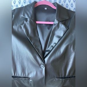 Faux leather jacket